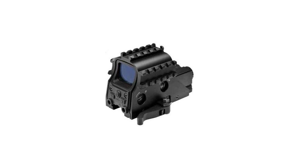 NcSTAR Green Dot/3 Armored Rail Sighting System/Quick Release/Built-In Red Laser D3ARSGQLR