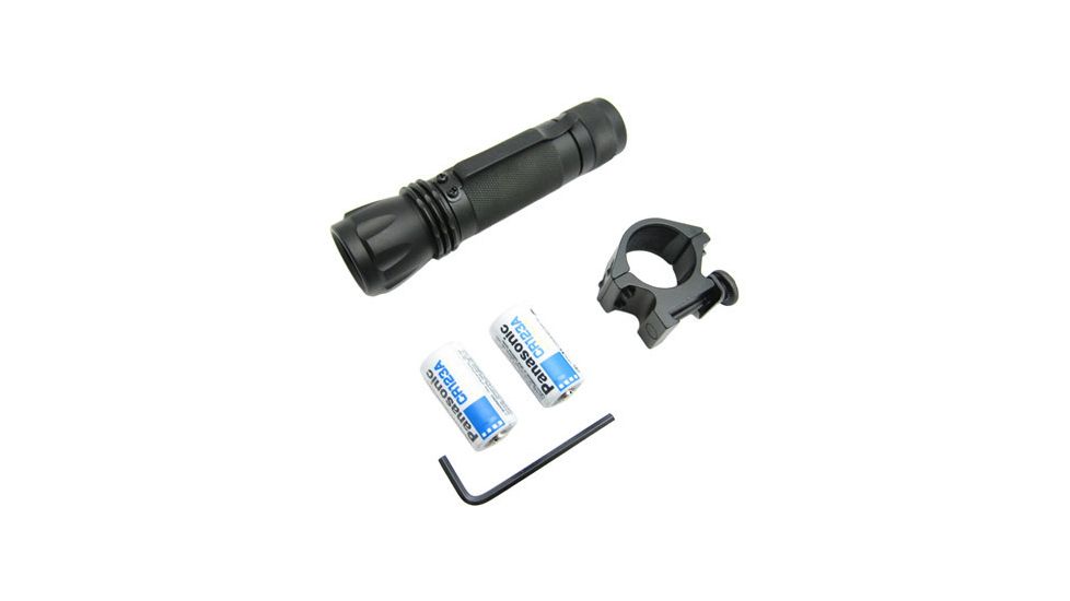 NcSTAR Tactical Flashlight, CR123A, 160 Lumens, Black, ATFLB