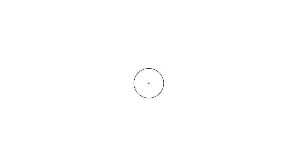 NcSTAR Red Dot Sight - 1x25 Compact Red Dot / Weaver &amp; .22 Base / Black DAB