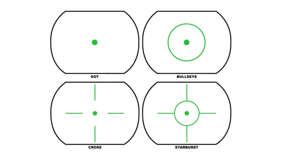 NcSTAR Red &amp; Green Reflex Sight/4 Reticles/QR Mnt, Black, D4RGBQ