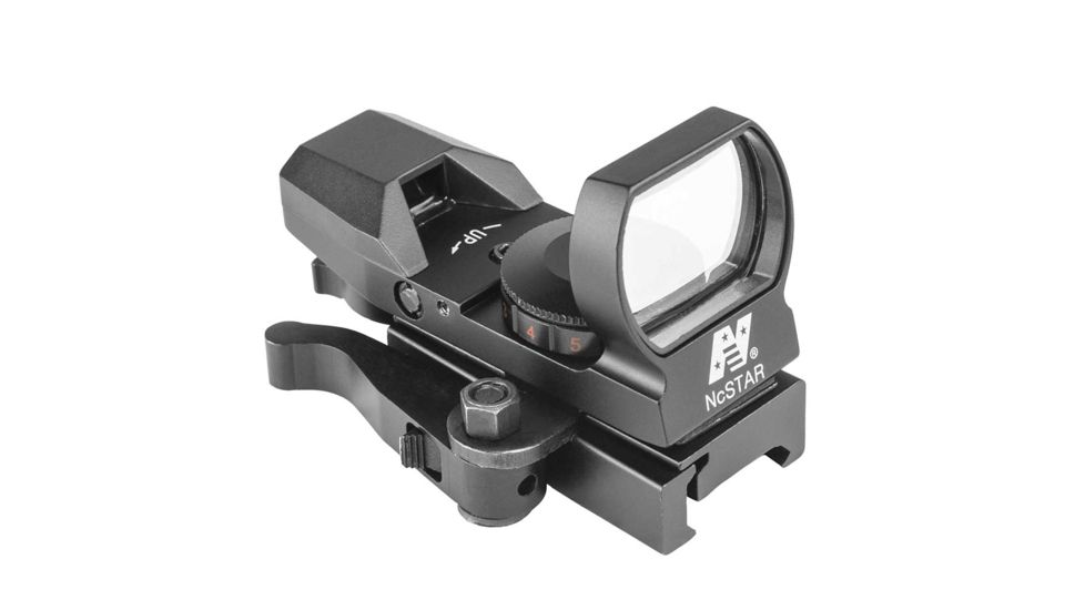 NcSTAR Red &amp; Green Reflex Sight/4 Reticles/QR Mnt, Black D4RGBQ