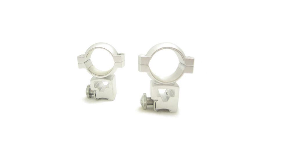 NcSTAR Scope Ring - 1'' Ring-38'' Dovetail / Silver-high See Thru RS19