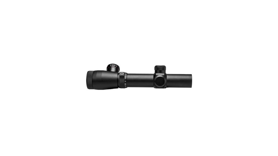 Ncstar Shooter I 1.1-4X24 Full Size Scope/Blue &amp; Red Ill./P4 Sniper/Green Lens, BLACK SEEFP11425G