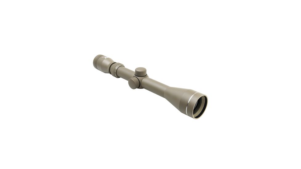 NcSTAR Shooter I Series 3-9X40 Tan Scope/Blue Lens Weaver Rings, TAN SFB3940BT