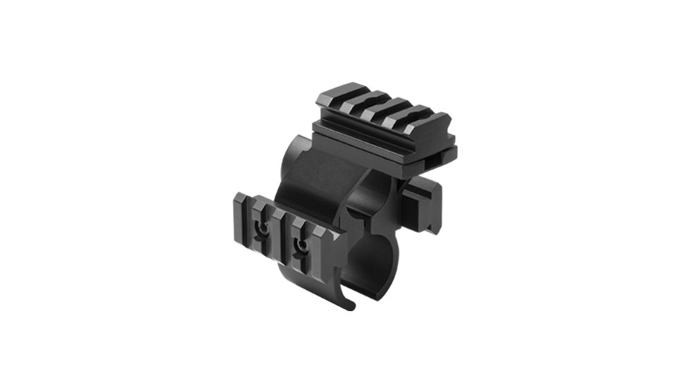 NcSTAR Shotgun Barrel/Mag Tube Micro-Dot/Rail Mount, Black, Remington 870 MSHBDREM