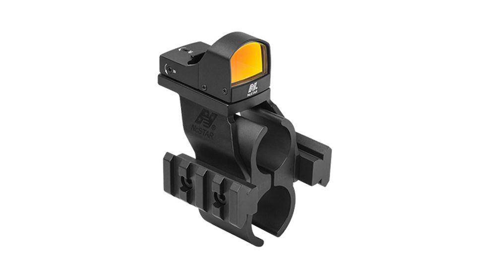 NcSTAR Shotgun Barrel/Mag Tube Micro-Dot/Rail Mount, Black, Remington 870 MSHBDREMR