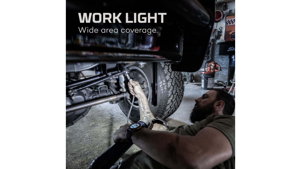 Nebo Franklin Dual Rechargeable Dual Work Light and Spot Light, 500 Lumens, Black, NEB-WLT-0022