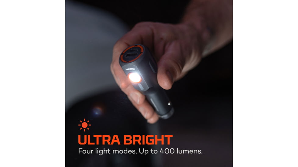 Nebo Transport Lithium Ion Battery 400 Lumens LED Flashlight