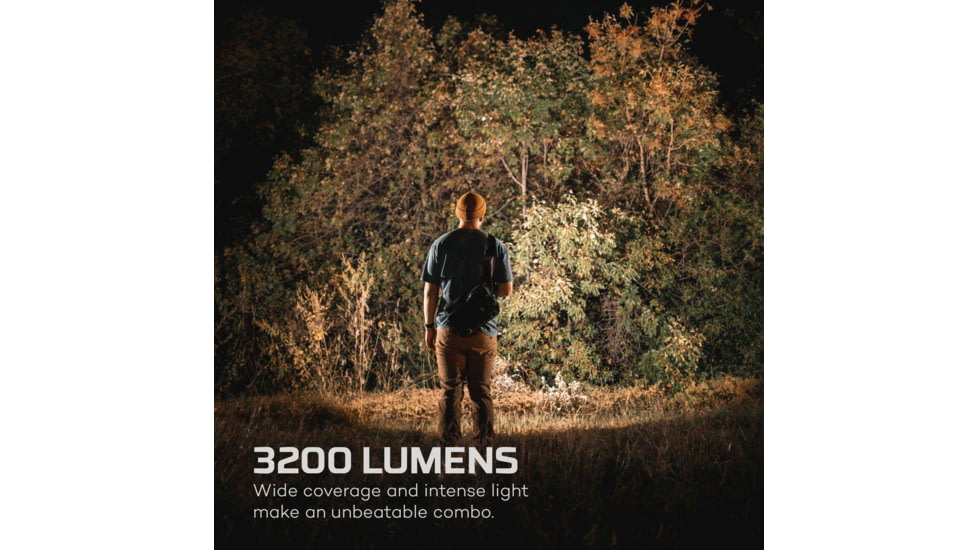 Nebo Redline Blast RC 3200 Lumens Rechargeable Waterproof Flashlight w/ Power Bank, Black, NEB-FLT-0009