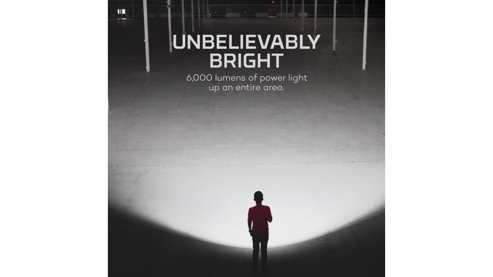 Nebo Redline COB LED Flashlight, Lithium Ion, White, 6000 Lumens, Black, NEB-FLT-0002