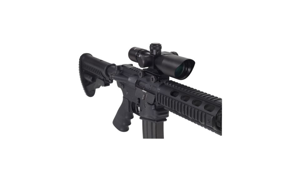 Factory Demo Fire Field 2.5-10x40 Waterproof Red/Green Mil-Dot Reticle Rifle Scope, Black - FF13011