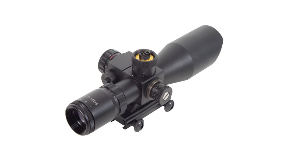 Factory Demo Fire Field 2.5-10x40 Waterproof Red/Green Mil-Dot Reticle Rifle Scope, Black - FF13011