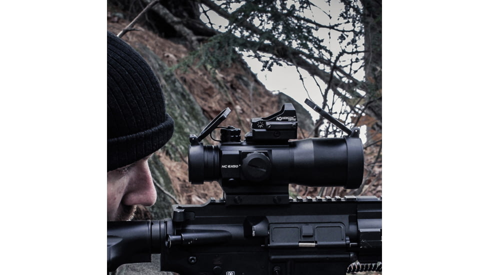 Newcon Optik NC BURD Red Dot Sight, Red Dot Reticle, Black, NC BURD