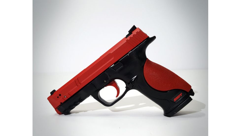 NextLevel Training SIRT 107 Pro Training Pistol, Red Steel Slide and Red/Red Lasers NLT01-107-S2R000-00