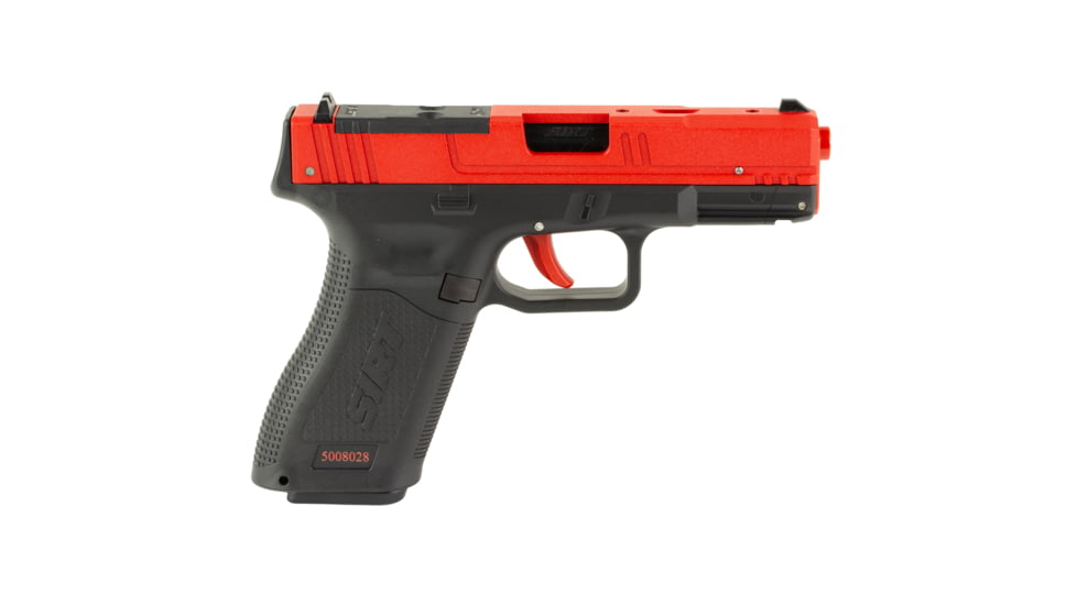 NextLevel Training SIRT 115S Optic Ready Slide Laser Training Pistol, G45/G48 MOS, Red Take Up Laser, Green Shot Indicator Laser, Black/Red, 115S-S2GOR0-00