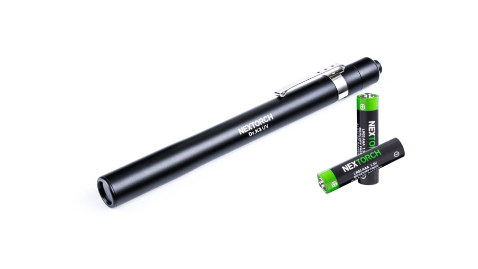 Nextorch Dr. K3 UV Medical Penlight, 365nm UV, Black, DR. K3 UV