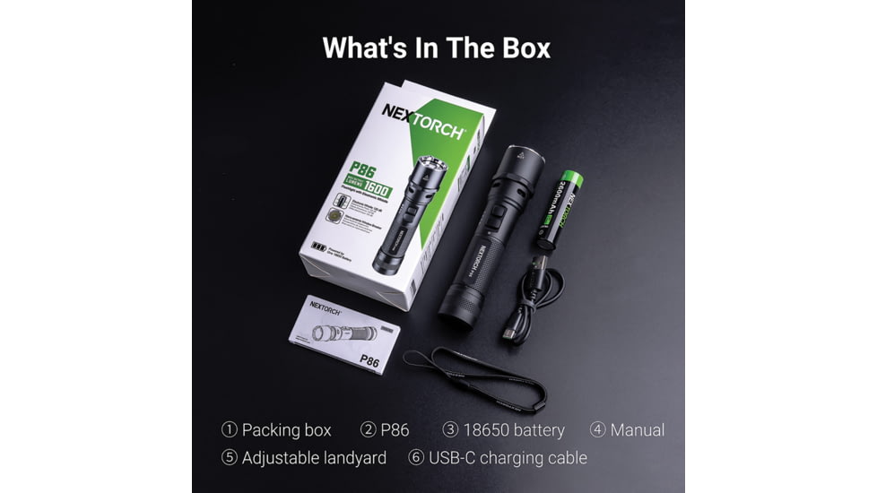 Nextorch P86 Tactical Flashlight, NXP86