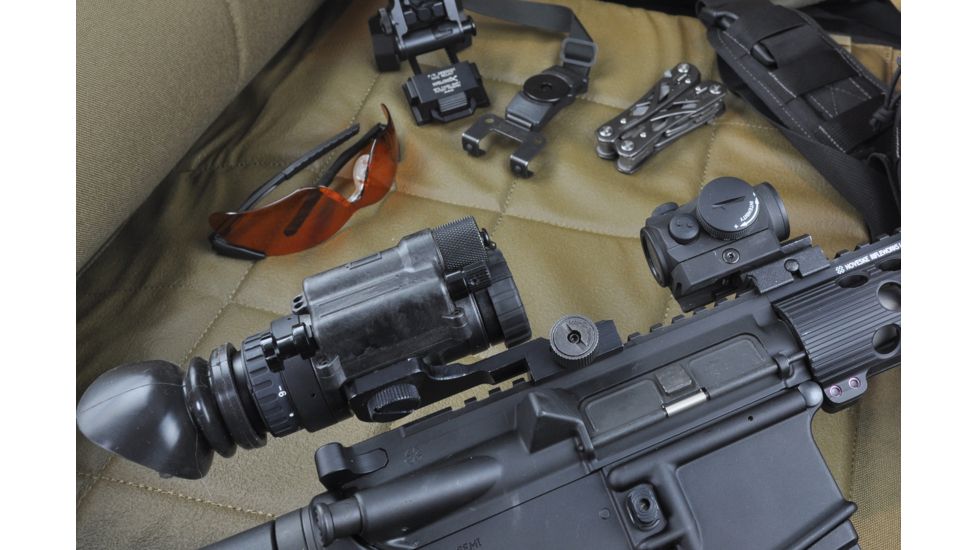 NG PVS14-3 Bravo MG Gen 3 Multi-Purpose Night Vision Monocular with Manual Gain, Black NGPVS143B