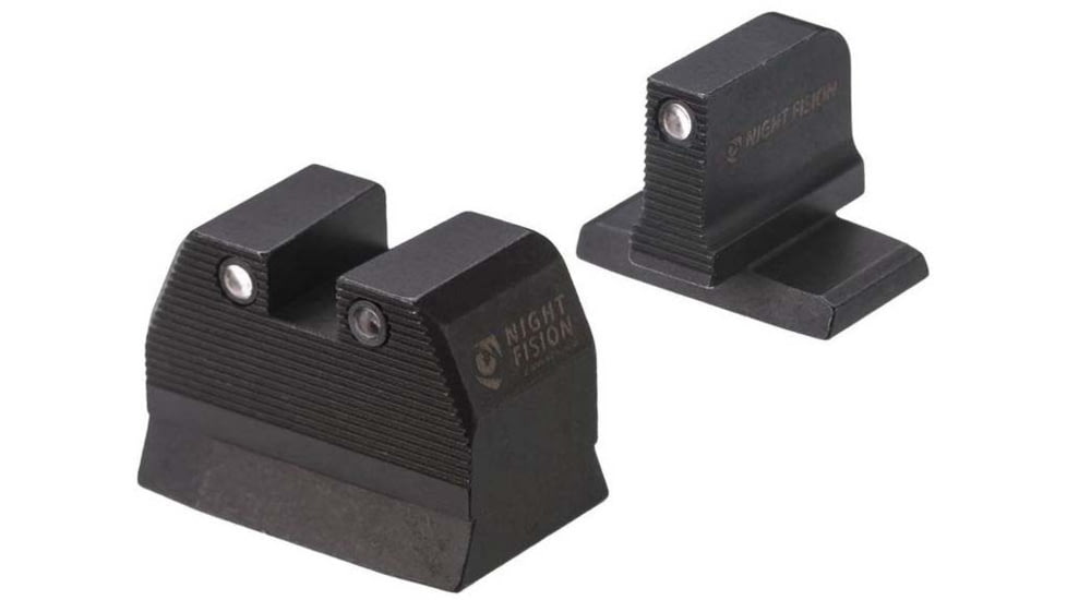 Night Fision Optics Ready Stealth Heckler &amp; Koch Night Sight Set, HK VP9 w/ RMR/507c/508t, Black Front Ring, HAK-127-350-387-ZGZG