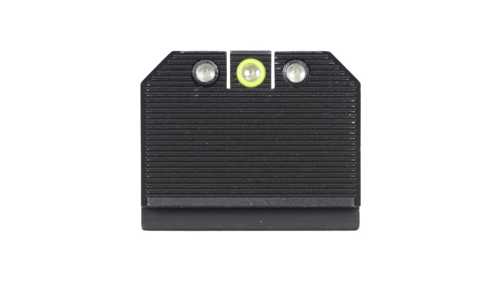 Night Fision Optics Ready Stealth Night Sight Set, Glock 17/19/34 w/ DPP/509t/Romeo Pro, Yellow Front, Black, GLK-001-469-494-YGZG