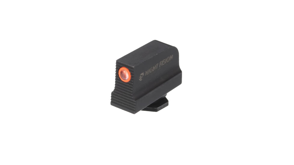 Night Fision Optics Ready Stealth Night Sight Set, Glock 48 w/ 507k, Orange Front, Black, GLK-005-290-313-OGZG