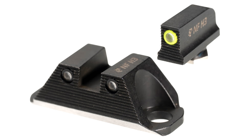Night Fision Optics Ready Stealth Square-Notch Tritium Pistol Night Sight w/ COA Optic