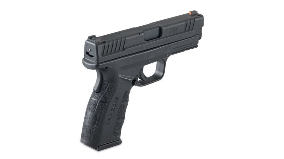 Night Fision Perfect Dot Night Sight Set w/Front, Square Rear, Orange Front w/Green Tritium, Black Rear w/Green T, Fits Springfield XD-S &amp; XD-E, SPR-228-003-OGZG