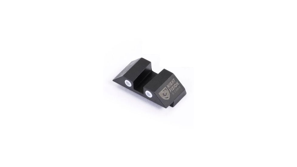 Night Fision Perfect Dot Night Sight Set w/Front, U Rear, Yellow Front w/Green Tritium, White Rear w/Green T, Fits Glock 42/43, GLK-003-007-YGWG
