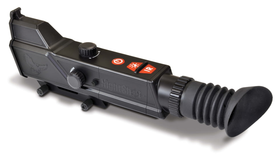 Night Owl Optics Nightshot 3x40mm Digital Night Vision Rifle Scope with IR illuminator, Black, NIGHTSHOT