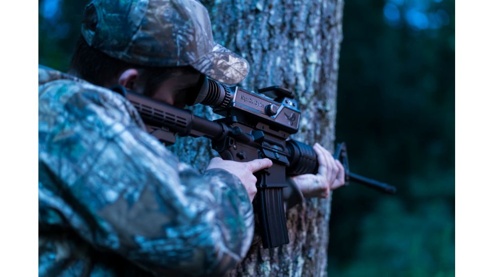 Night Owl Optics Nightshot 3x40mm Digital Night Vision Rifle Scope with IR illuminator, Black, NIGHTSHOT