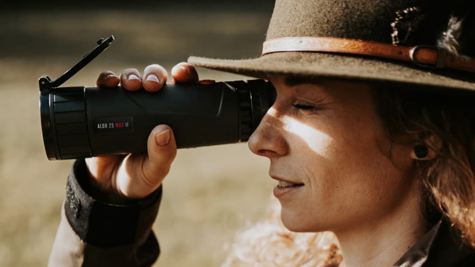 NIGHT PEARL Alor 19 Pro II 2.5-10x19mm Thermal Monocular, 50 Hz, 384x288 px, Black, 2NPALOR19PROII