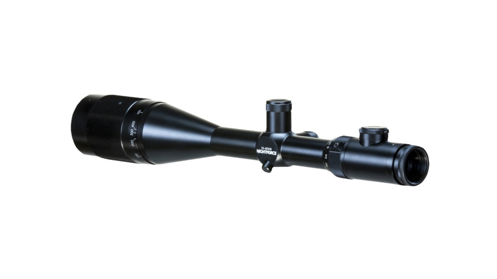 NightForce Benchrest Precision Rifle Scope, 12-42x56mm, 30 mm Tube, SFP, Illuminated NP-R2 Reticle, Matte Black, C104