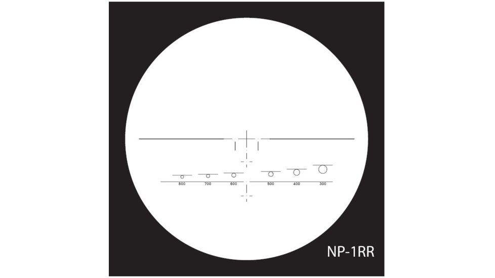 NightForce 3.5-15x56 NXS Illuminated Reticle Rifle Scope NP-1RR Reticle