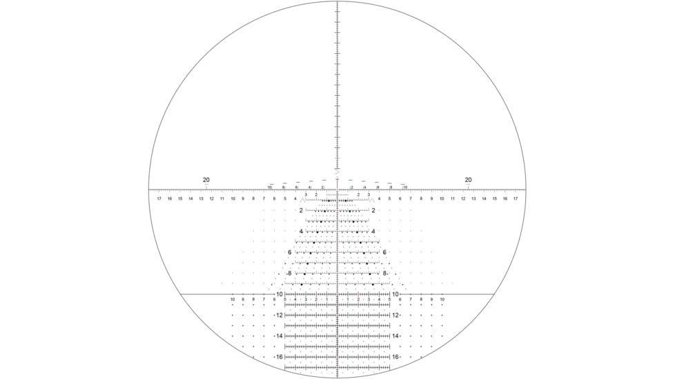 NightForce ATACR 4-20x50 F1 Rifle Scope, 1 MIL, ZeroStop, CW, TREMOR3, Black, C637