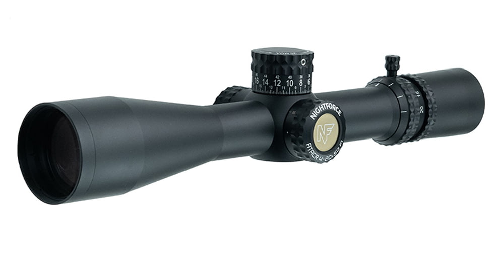 NightForce ATACR 4-20x50mm ZeroStop Rifle Scope, 34mm Tube, First Focal Plane, MOA-XT Reticle, Black, C645