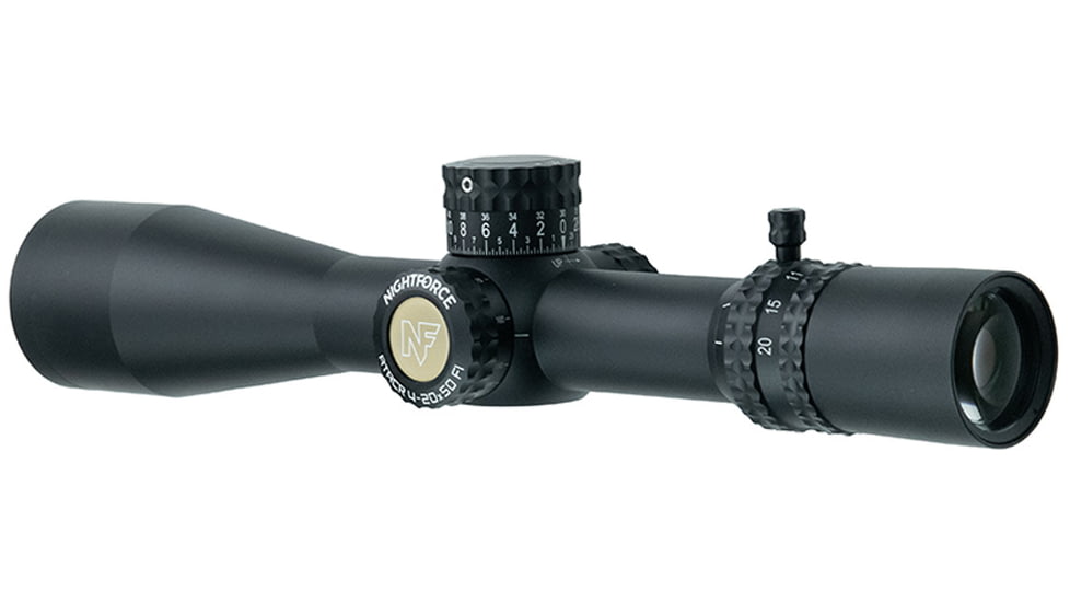 NightForce ATACR 4-20x50mm ZeroStop Rifle Scope, 34mm Tube, First Focal Plane, MOA-XT Reticle, Black, C645