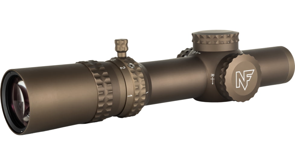 NightForce ATACR Rifle Scope, 1-8x24mm, 34mm Tube, F1/FFP, FC-DMx Reticle, Dark Earth, C672
