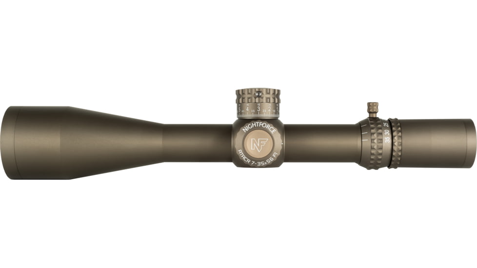 NightForce ATACR Rifle Scope, 7-35x56mm, F1/FFP, MIL-XT Reticle, Dark Earth, C661