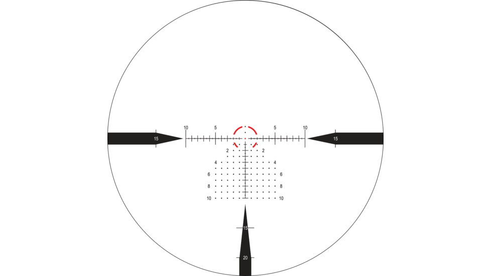 NightForce NX6 1-6x24mm F1 30mm Tube Rifle Scope, First Focal Plane
