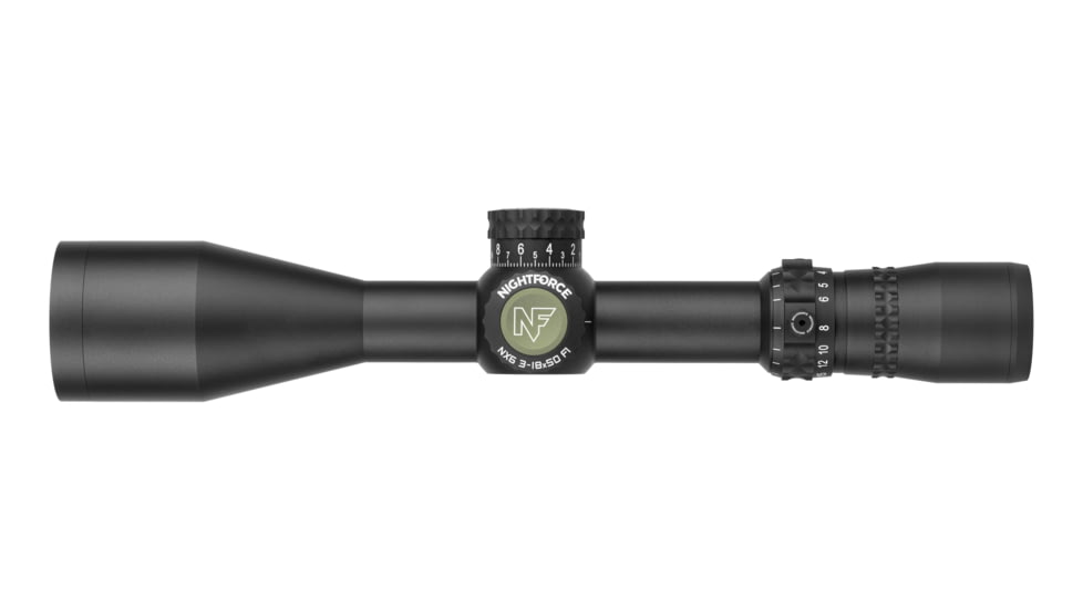 NightForce NX6 3-18x50mm F1 30mm Tube Rifle Scope, First Focal Plane