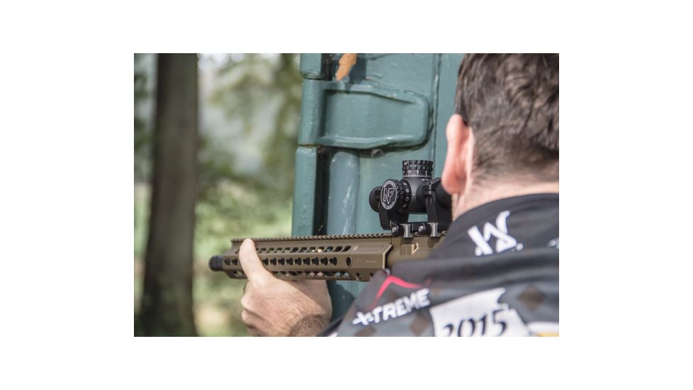 NightForce NX8 F1 Riflescope, 1-8x24mm, 30mm Tube, First Focal Plane, FC-Mil Reticle, Black, C598