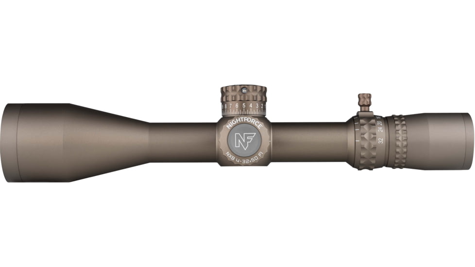 NightForce NX8 4-32x50mm Rifle Scope, 30mm Tube, First Focal Plane, MOAR Reticle, Dark Earth, C687