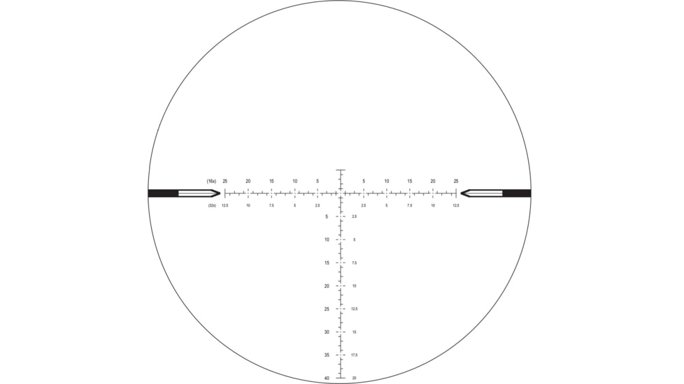 NightForce NX8 4-32X50mm Rifle Scope F2, ZeroStop, .250 MOA, DigIllum, PTL, MOAR-CF2D, Black, C641