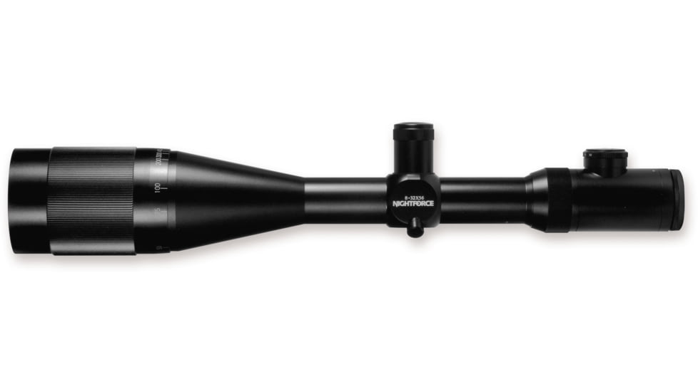 NightForce NF Benchrest 8-32x56mm Rifle Scope, 30mm, Second Focal Plane, Illuminated NP-R2 Reticle, Black, Full-Size, C112
