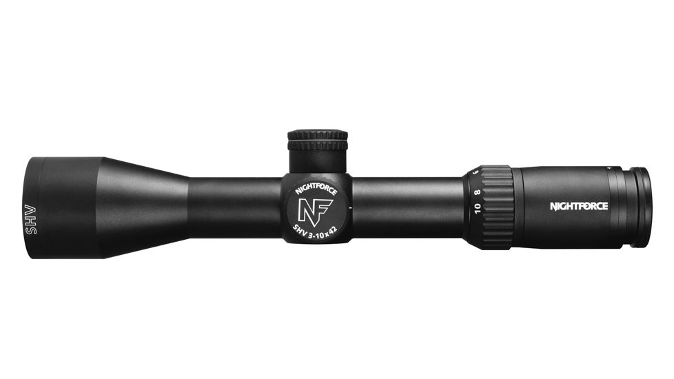 NightForce SHV 3-10x42mm .250MOA Rifle Scope, Illuminated Forceplex, Black C611