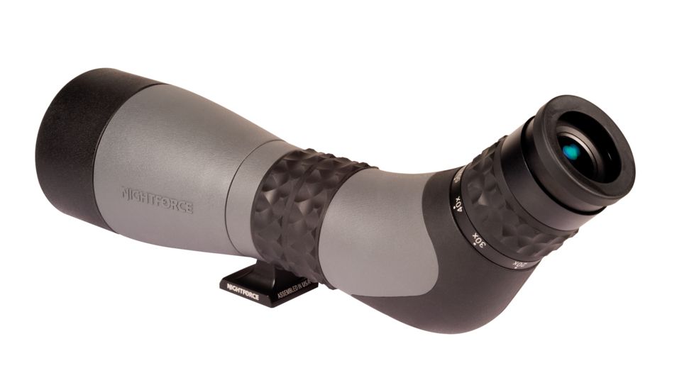 NightForce TS-80 20-60x80mm Hi-Def, Angled Spotting Scope, Dark Grey SP102