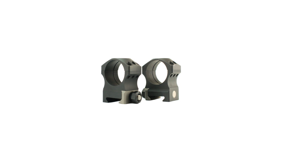 NightForce ULTRALITE 30mm Titanium/Alloy Ring Set, High, 1.125, 6 Screw, Black, Full-Size, A266