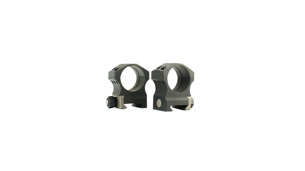 NightForce ULTRALITE 30mm Titanium/Alloy Ring Set, High, 1.125, 6 Screw, Black, Full-Size, A266