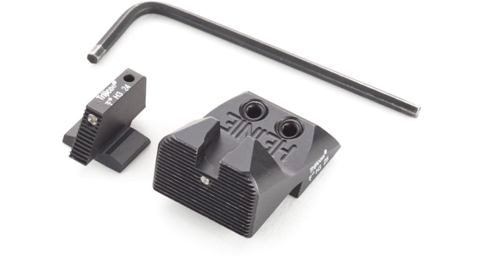 Nighthawk Custom Heinie Straight 8 Tall Rear and Front Triitium Sights, for Suppressor Use, SI0050