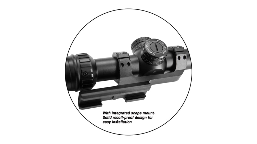 NightStar 1-10x24mm LPVO 30mm Tube Riflescope, First Focal Plane Scope w/Bipod Combo